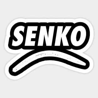 Senko tacklebox design white Sticker